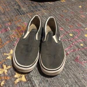 Grey slip on vans